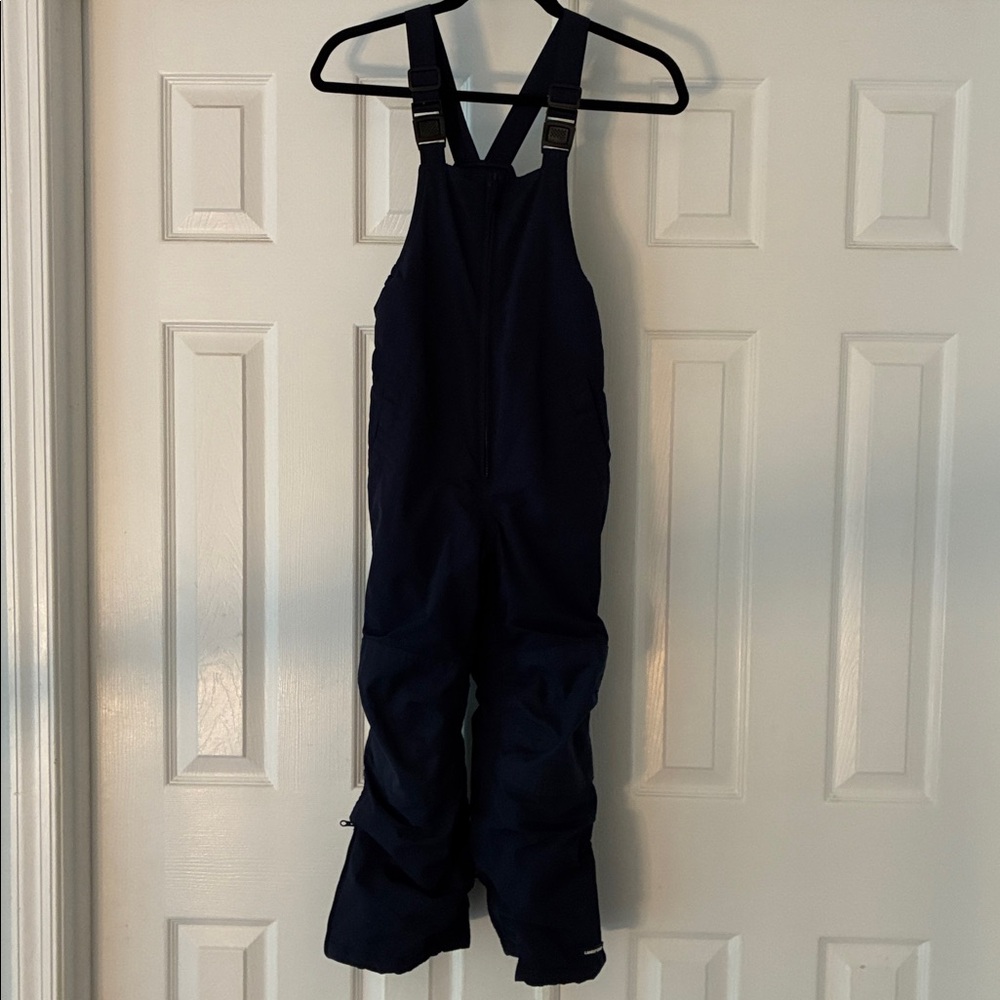 Lands End Navy Blue Snow Bib Overalls